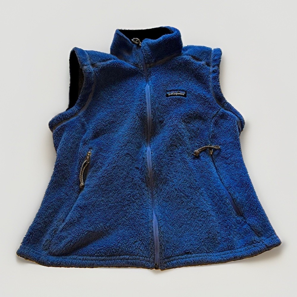Vintage 1998 Patagonia Regulator Polartec Fleece Vest Youth M Blue